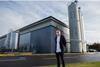 Jason Geary outside the new site in Leicester