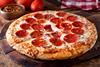 A pepperoni pizza