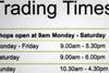 No change to Sunday trading hours