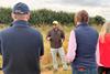 Frontier Agriculture - Rob Nightingale talks through some of the report findings during a supply chain event held at Frontier’s trials site at Freshlands Farm in Haywold, Yorkshire