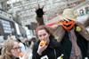 Krispy Kreme gives commuters Halloween surprise