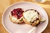 National Trust scones with cream and jam