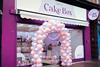 New branding at the Cake Box store front on Dukes Street in Glasgow - Cake Box