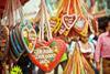 Colourful lebkuchen at a Christmas market