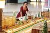 Bake Off winner creates 50kg gingerbread airport