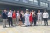 Mr Whippy - L-R (back row) Bilah Ahmad, Steven Page, Jason Roome, Paul Macnish, Tom Hunt, Joe Sealey, Michael Jackson and Arfan Ijaz; (front row) Cheryl Fletcher, Mr Whippy, Jacqui Jackson and Lucy Brooke.