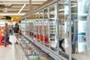 Supermarket freezer aisle