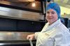 Mary Murphy, test baker at Aryzta, with a sourdough loaf fresh out of the oven