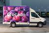 Ocado plum van
