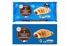 Lidl - Hazelnut Crème Croissants packaging existing and proposed  2100x1400