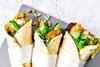 Mission Naan Wrap with chicken and salad filling