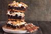 Brownies smothered in marshmallow and crunchy crackers