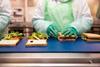 Simply Lunch - Workers make food-to-go sandwiches on a production line at its site in Croydon