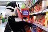 Asda Puffin biscuit bars with Chuffin' Puffin mascot