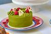 Lola's Bento Cakes - matcha and raspberry