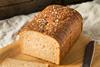 Sliced wholemeal bread on a chopping board