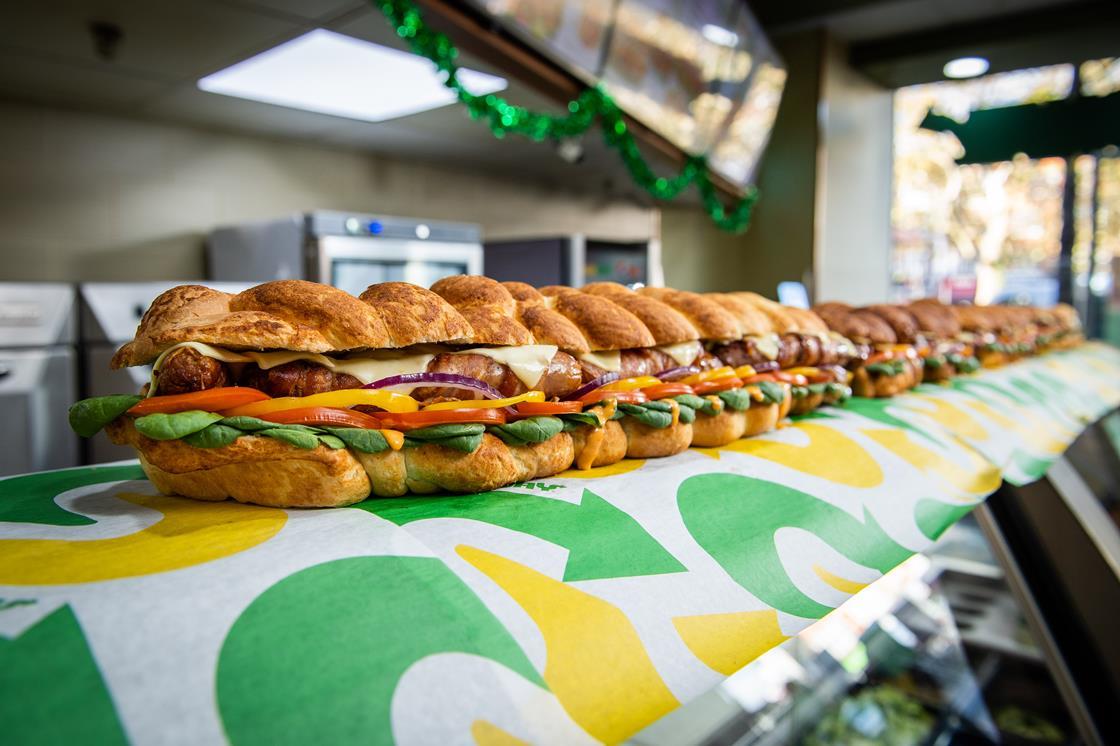 Subway unveils 6ft pigs in blankets sandwich News British Baker