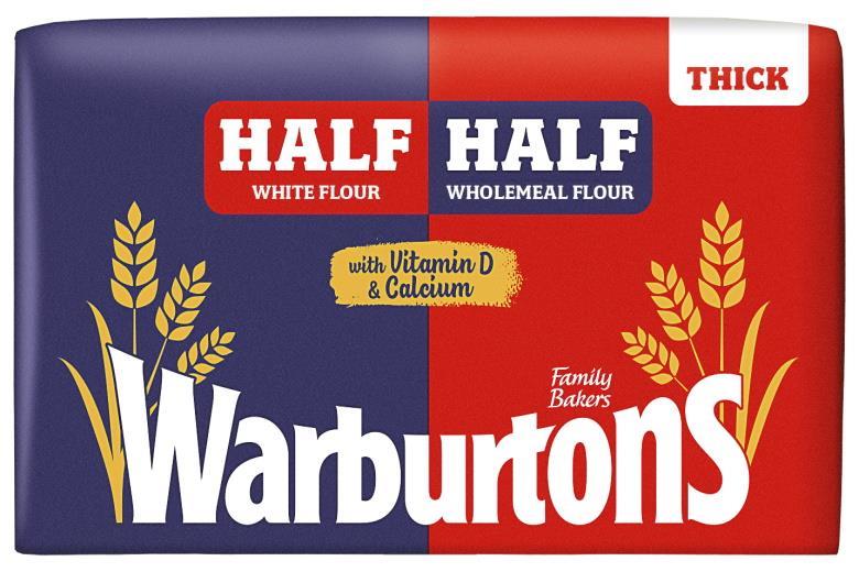 Half-white and half-wholemeal range rolled out by Warburtons  News   British Baker