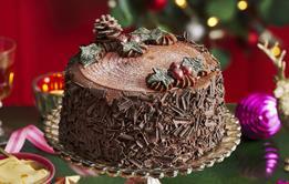 Tesco Christmas Chocolate Log Cake