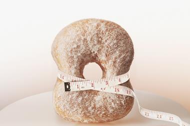 Doughnut and tape measure