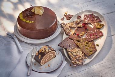 Win-Win chocolate alternative used on a torte