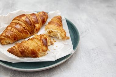 Croissants on a plate