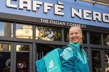 Deliveroo and Cafe Nero partnersip