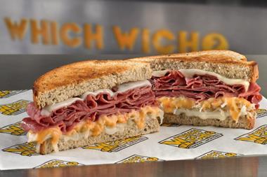 Which Wich Superior Sandwiches - Reuben on rye