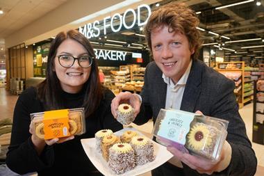 M&S - Laura Harper, trading director Ireland and Northern Ireland at M&S, and JP Lyttle, commercial & product development director at Genesis Bakery