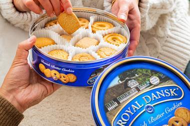 Royal Dansk -  A blue tin of butter cookies - 2100x1400
