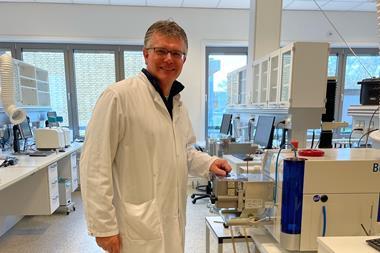 Gilbert van der Wal IFF in a food science lab
