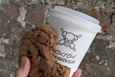Hoxton Bakehouse cookie and coffee
