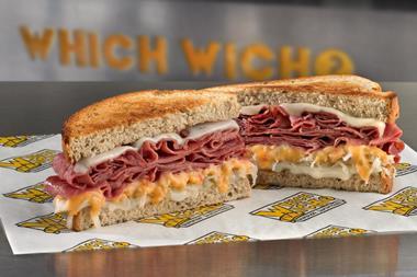 Which Wich Superior Sandwiches - Reuben on rye