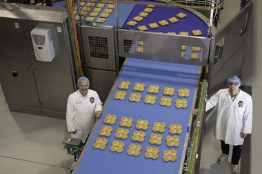 Mandy Jones - CEO Simon Thorpe (left) and  group head of operations Andy Beckett stand with the new £20m roll production line