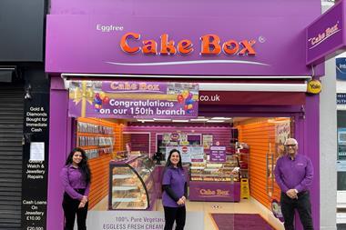 Cake Box Sukh Chamdal with franchisee Sharon Rupra opening 150th store
