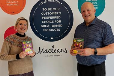 Maclean's Highland Bakery - Angelic Free From founder Kirsty Dingwall and Maclean's MD Lewis Maclean
