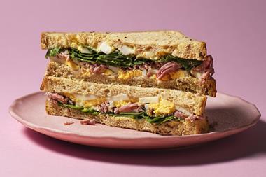 Ham & Free-Range Egg sandwich from the Jamie Oliver Deli by Shell range manufactured by Greencore
