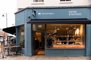 Cornish Bakery - Exterior of shop in Cheltenham - 2100x1400
