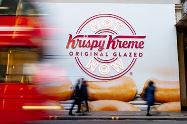 Krispy Kreme - Temporary facade of the new Oxford Street store prior to opening last year - 2100x1400