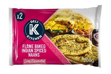 Deli Kitchen - Flame Baked Indian Spiced Naan - 2100x1400