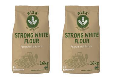 Rise Re Gen Strong White Flour in brown paper bags