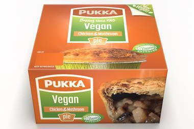 Pukka vegan and chicken pie