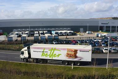 Greencore - Truck drives past Greencore’s distribution centre in Dordon near Tamworth