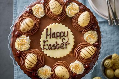 Patisserie Valerie CHOCOLATE & HAZELNUT EASTER NEST CAKE  Top