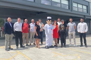 Mr Whippy - L-R (back row) Bilah Ahmad, Steven Page, Jason Roome, Paul Macnish, Tom Hunt, Joe Sealey, Michael Jackson and Arfan Ijaz; (front row) Cheryl Fletcher, Mr Whippy, Jacqui Jackson and Lucy Brooke.