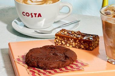 Costa's new vegan Double Chocolate Cookie and Caramelised Biscuit Rocky Road  2100x1400