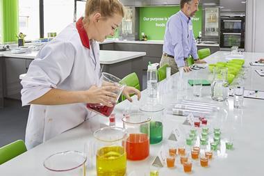 Liquid flavour samples are poured out at the I.T.S site in Newbury, Berkshire  2100x1400