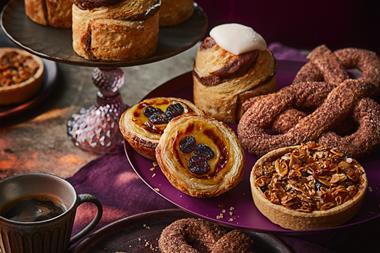 Waitrose Christmas 2024 range - Christmas Spiced Bun, Cranberry and Orange Pastel De Nata, Florentine Mince Pie, Giant Cinnamon Knot  1080x1080