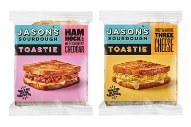 Jason's Sourdough toasties in ham hock & cheddar and three cheese