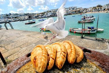 Prima Bakeries Group - Cornish pasties about to be snaffled by seagulls